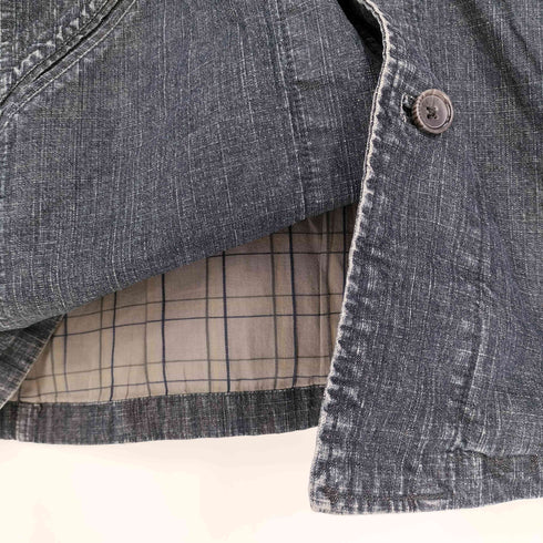 カンサイジーンズ KANSAI JEANS 裏地チェック デニム カバーオール メンズ JPN:L