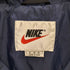 ナイキ NIKE 90S 白タグ スウッシュ刺繍 裏地メッシュ スタンドネック ジップアップナイロンジャケット メンズ import:M