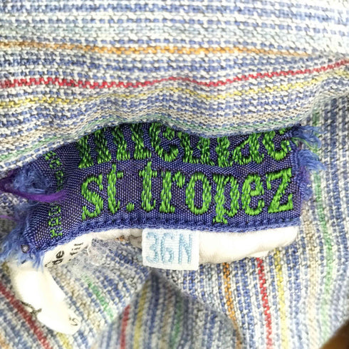 micmac st tropez サイドボタンデザインシャツ レディース