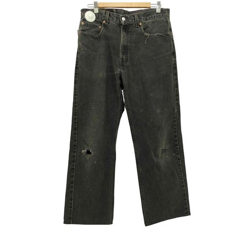 リーバイス Levis 2001年3月製 USA製 505 ブラック ストレートデニム メンズ W34 L36