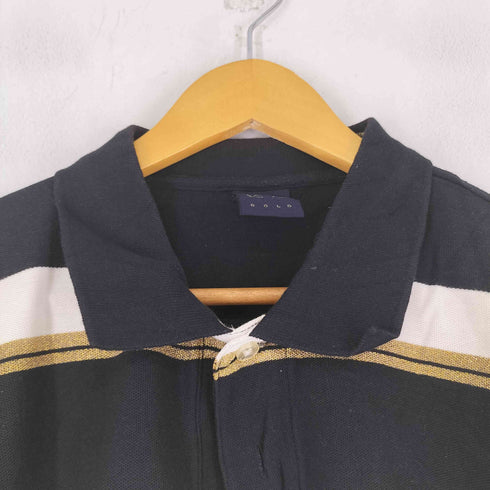 カールカナイ Karl Kani KNAI GOLD ボーダー S/S ポロシャツ メンズ import:XXL