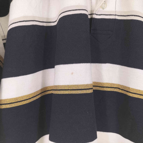 カールカナイ Karl Kani KNAI GOLD ボーダー S/S ポロシャツ メンズ import:XXL