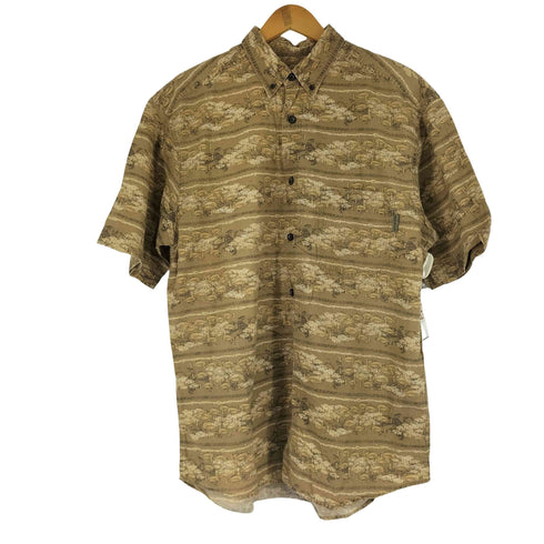 ウールリッチ WOOLRICH 総柄 S/S BDシャツ メンズ