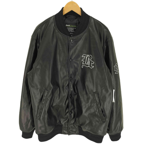 バックチャンネル Back Channel Fake Leather Stadium Jacket フェイクレザー スタジアム ジャケット スタジャン メンズ import:XL