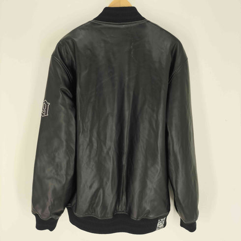 バックチャンネル Back Channel Fake Leather Stadium Jacket フェイクレザー スタジアム ジャケット スタジャン メンズ import:XL