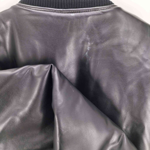 バックチャンネル Back Channel Fake Leather Stadium Jacket フェイクレザー スタジアム ジャケット スタジャン メンズ import:XL