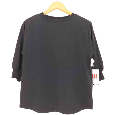 フォークアンドスプーン FORK&SPOON ハイツイストコットンギャザースリーブTシャツ レディース JPN:1