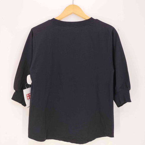 フォークアンドスプーン FORK&SPOON ハイツイストコットンギャザースリーブTシャツ レディース JPN:1