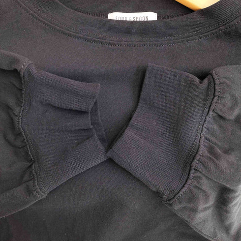 フォークアンドスプーン FORK&SPOON ハイツイストコットンギャザースリーブTシャツ レディース JPN:1
