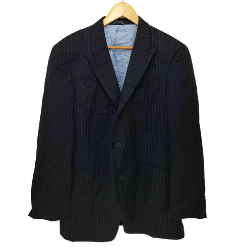 トミーヒルフィガー TOMMY HILFIGER メキシコ製 シングル 2B ピークドラペル テーラードジャケット メンズ