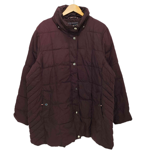 トミーヒルフィガー TOMMY HILFIGER ジップアップ 中綿 ジャケット レディース 3X