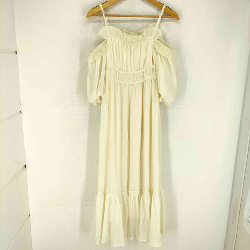 ランダ RANDA 24SS プリーツフリル2WAYシフォンワンピース レディース JPN:0