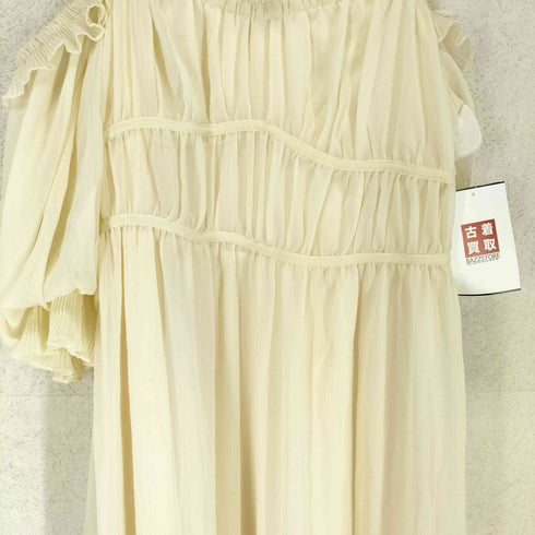 ランダ RANDA 24SS プリーツフリル2WAYシフォンワンピース レディース JPN:0