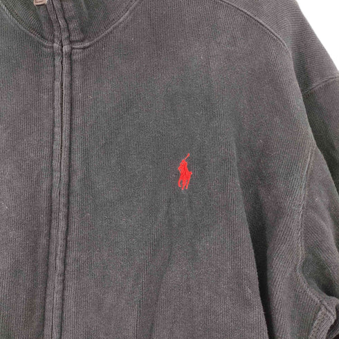 ポロバイラルフローレン Polo by RALPH LAUREN 90S-00S スモールポニー刺繍 ハーフジップスウェット メンズ import:M