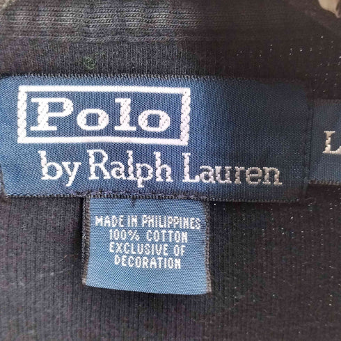 ポロバイラルフローレン Polo by RALPH LAUREN 90S-00S スモールポニー刺繍 ハーフジップスウェット メンズ import:M