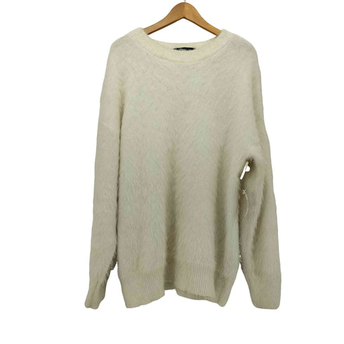 FVLMEN 23AW shaggy crew knit pullover シャギー クルー ニット プルオーバー メンズ JPN:XL