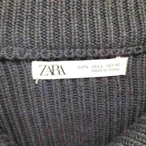 ザラ ZARA ジップアップ カーディガン メンズ import:L