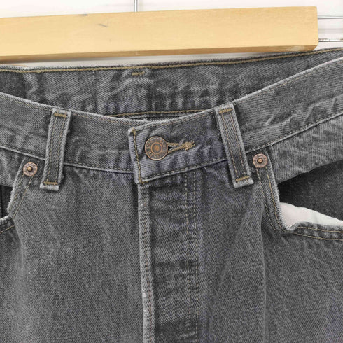 リーバイス Levis 90S USA製 546刻印 先染めブラック 501 デニムパンツ メンズ W34 L64