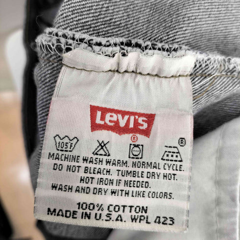 リーバイス Levis 90S USA製 546刻印 先染めブラック 501 デニムパンツ メンズ W34 L64
