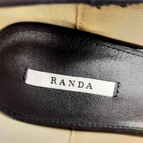 ランダ RANDA 25SS モノグラム パーツ リボン フィット パンプス レディース JPN:24