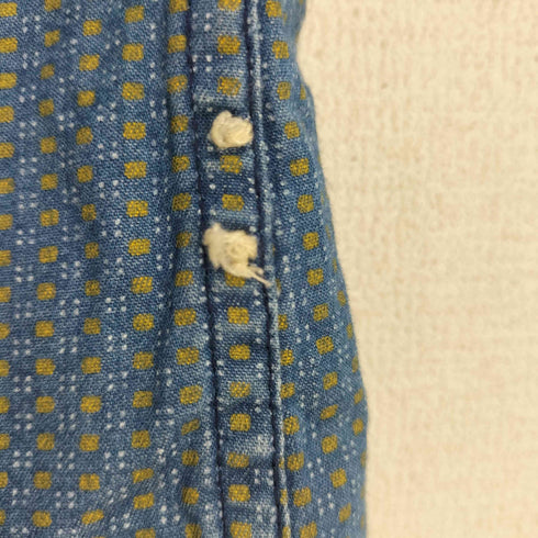セントジョンズベイ STJOHNS BAY 00s CLASSIC FIT 総柄 ボタンダウン半袖シャツ メンズ M