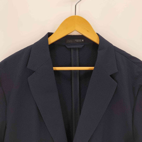 ザラ ZARA リラックスフィット シアサッカー ブレザー メンズ S