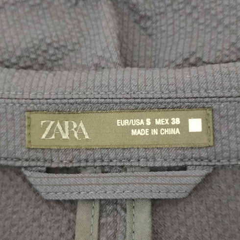 ザラ ZARA リラックスフィット シアサッカー ブレザー メンズ S