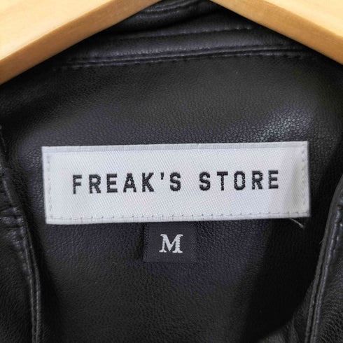 フリークスストア FREAKS STORE スタンドカラーフェイクレザー長袖シャツ メンズ M