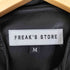 フリークスストア FREAKS STORE スタンドカラーフェイクレザー長袖シャツ メンズ M