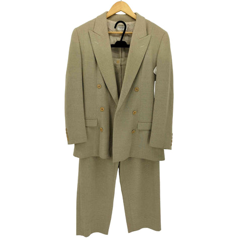 カルバンクライン CALVIN KLEIN COLLECTION 3B ダブルテーラードジャケット タックパンツ セットアップ レディース 上 : B82/H90/T156 下 : W63/H90