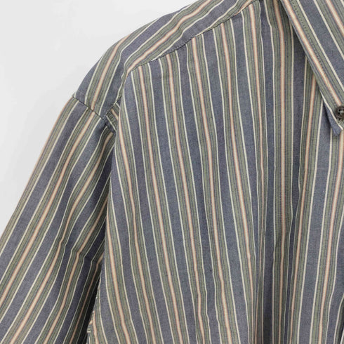 ピューリタン PURITAN 90s ストライプ 半袖 ボタンダウンシャツ メンズ import:XL