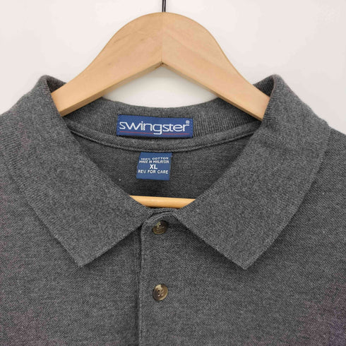 スウィングスター SWINGSTER 90s 企業ロゴ ポロシャツ メンズ import:XL