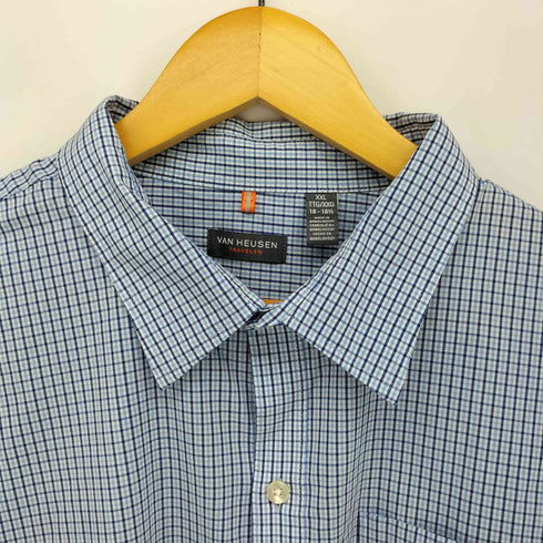 ヴァンヒューゼン VAN HEUSEN 00s ボックス レギュラーカラーチェックシャツ メンズ import:XXL
