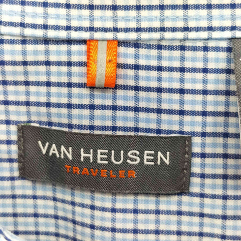 ヴァンヒューゼン VAN HEUSEN 00s ボックス レギュラーカラーチェックシャツ メンズ import:XXL