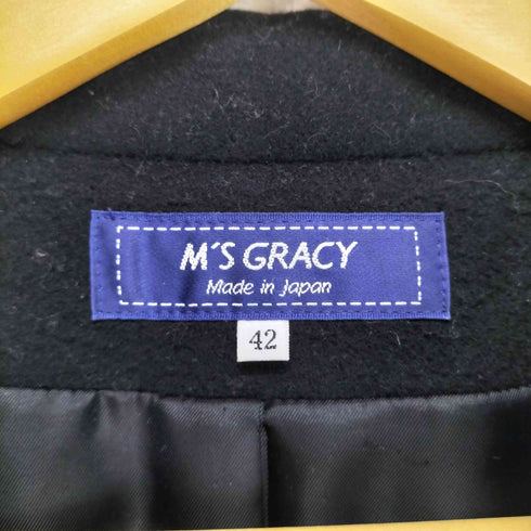 エムズグレイシー Ms GRACY 装飾ボタンデザイン ウールコート レディース 42