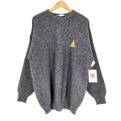 SWANNDRI ワッペンロゴ クルーネック ウールニット メンズ 2XL