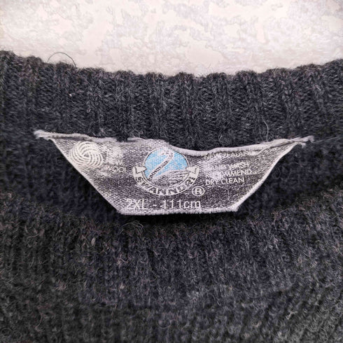 SWANNDRI ワッペンロゴ クルーネック ウールニット メンズ 2XL