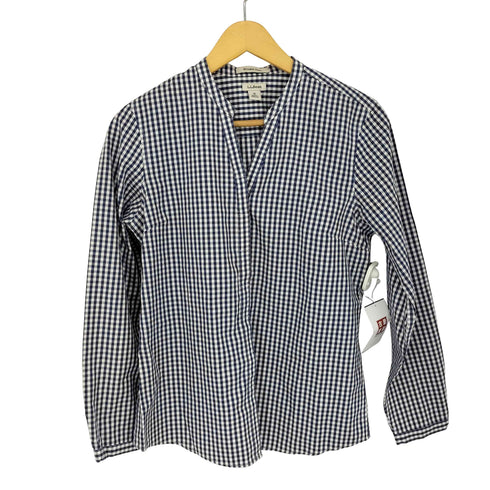 エルエルビーン L.L.Bean Wrinkle Free スキッパー ギンガムチェックシャツ レディース JPN:M