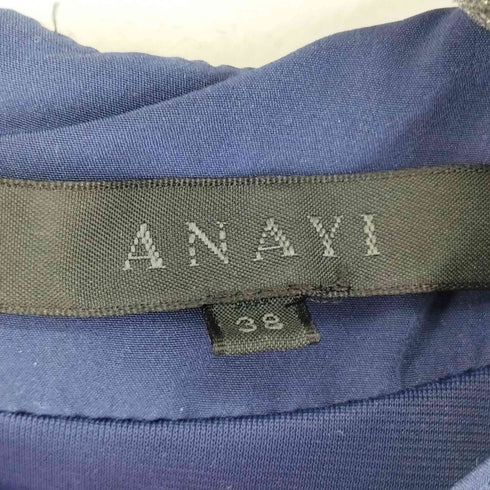 アナイ ANAYI ウール混 メランジフレアワンピース レディース 38