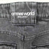 OMNEE WORLD ブラックデニムカーゴパンツ メンズ JPN:S