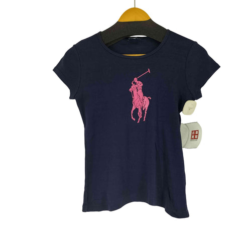 ラルフローレン RALPH LAUREN フロントプリント S/S Tシャツ レディース 150