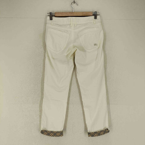 バーバリーブルーレーベル BURBERRY BLUE LABEL ストレッチスリム クロップドパンツ レディース 36