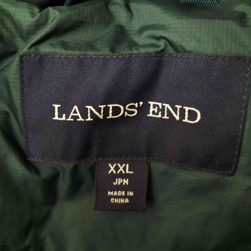 ランズエンド LANDS END キルティング ジップアップダウンコート メンズ XXL