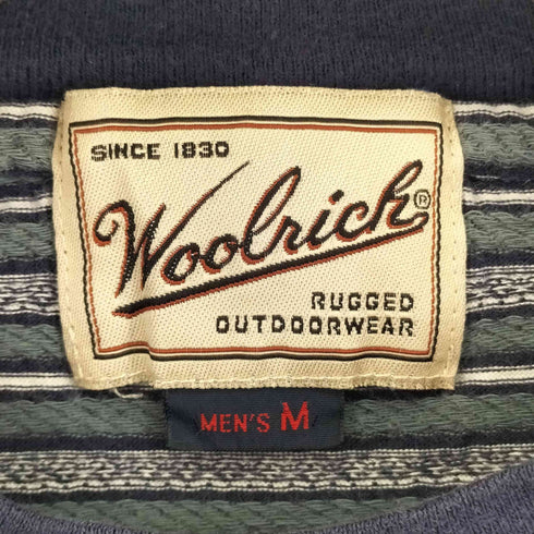 ウールリッチ WOOLRICH 90S ボーダー S/S Tシャツ メンズ import:M