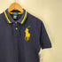 ポロバイラルフローレン Polo by RALPH LAUREN ビッグポニー 刺繍 ナンバリング S/S ポロシャツ レディース import:L