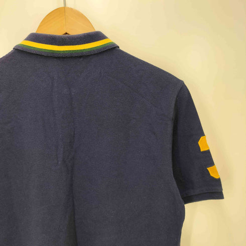 ポロバイラルフローレン Polo by RALPH LAUREN ビッグポニー 刺繍 ナンバリング S/S ポロシャツ レディース import:L