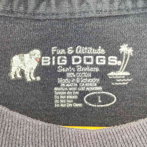 ビッグドックス BIG DOGS 両面プリント S/S Tシャツ メンズ import:L