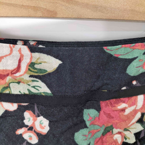 ローラアシュレイ LAURA ASHLEY レーヨン混 花柄ウールフレアスカート レディース 11