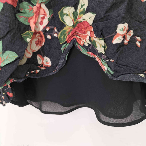 ローラアシュレイ LAURA ASHLEY レーヨン混 花柄ウールフレアスカート レディース 11