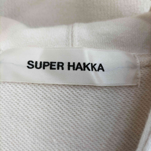 スーパーハッカ SUPER HAKKA ソフト裏毛 フラワーブリーズ 刺繍 ジップアップ パーカー レディース